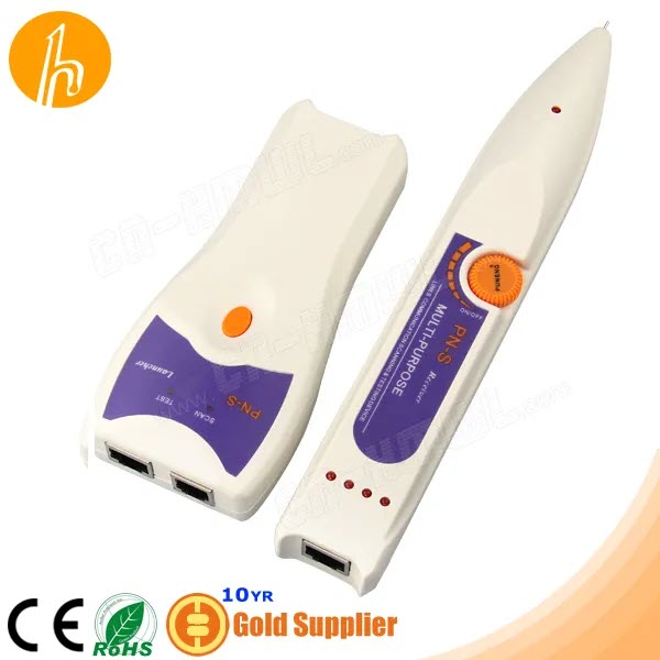 ROGTZ - Máy Dò Dây Mạng Âm Tường PN-S - Tự Động Quét, Kiểm Tra Nhiều Loại Dây Cáp Cáp mạng UTP, STP RJ45, Cáp điện thoại, Đo khoảng cách cáp, Theo Dõi Tín Hiệu, Chẩn Đoán Lỗi, Pin 9V DC - Hàng Chính Hãng