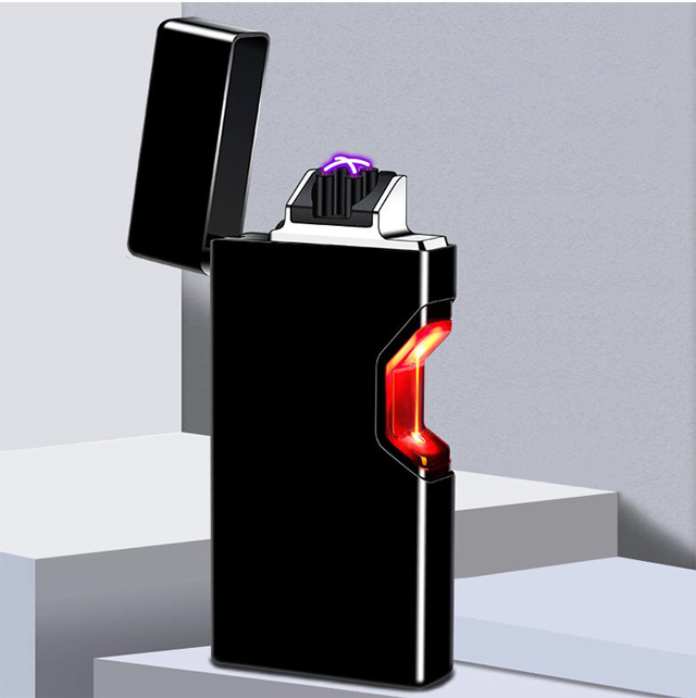 Vỏ Hột Quẹt Bật Lửa Hồng Ngoại Cảm Ứng Sạc Điện USB 875 Màu Đen Thiết Kế Đẹp Độc Lạ Cao Cấp - Nhiều màu