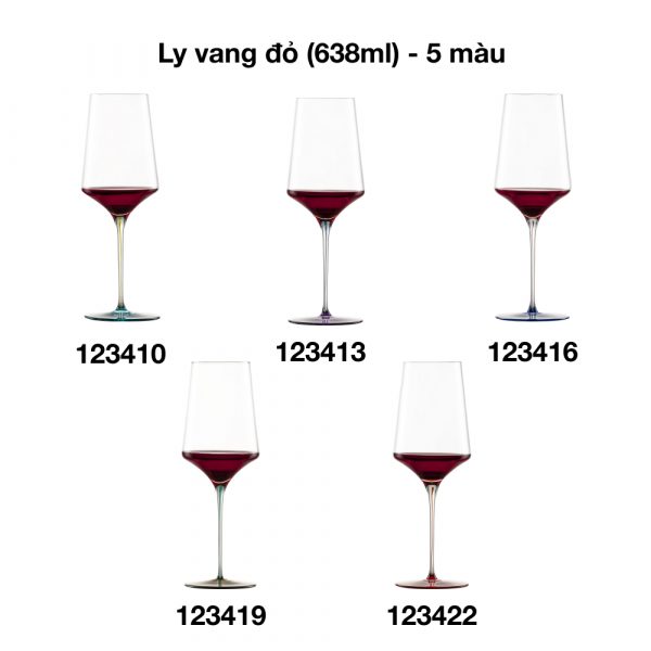 Ly Rượu Vang Đỏ Pha Lê Zwiesel Ink 26.5cm 638ml Hàng chính hãng