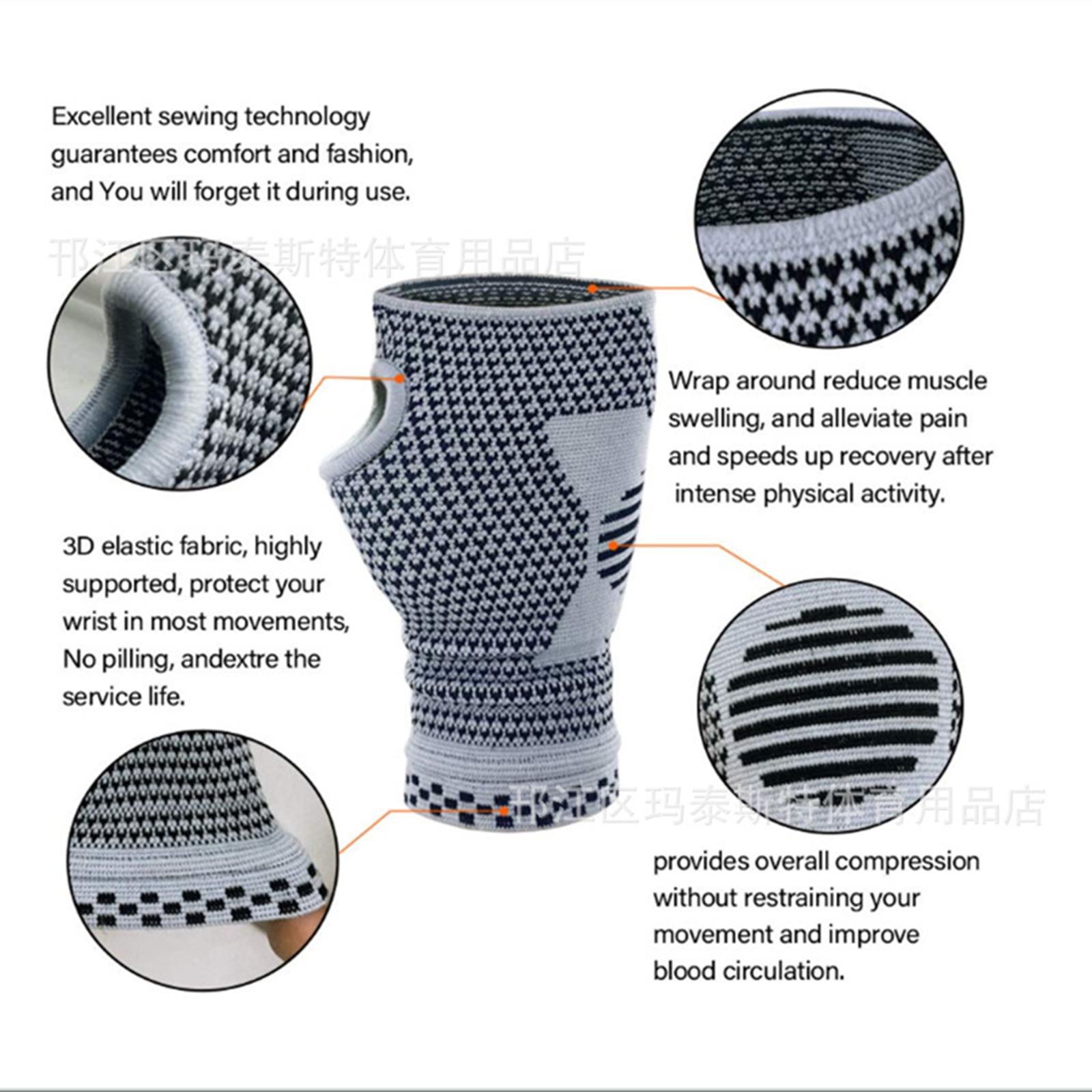 2x Professional Wrist Palm Support Compression Strap Weightlifting