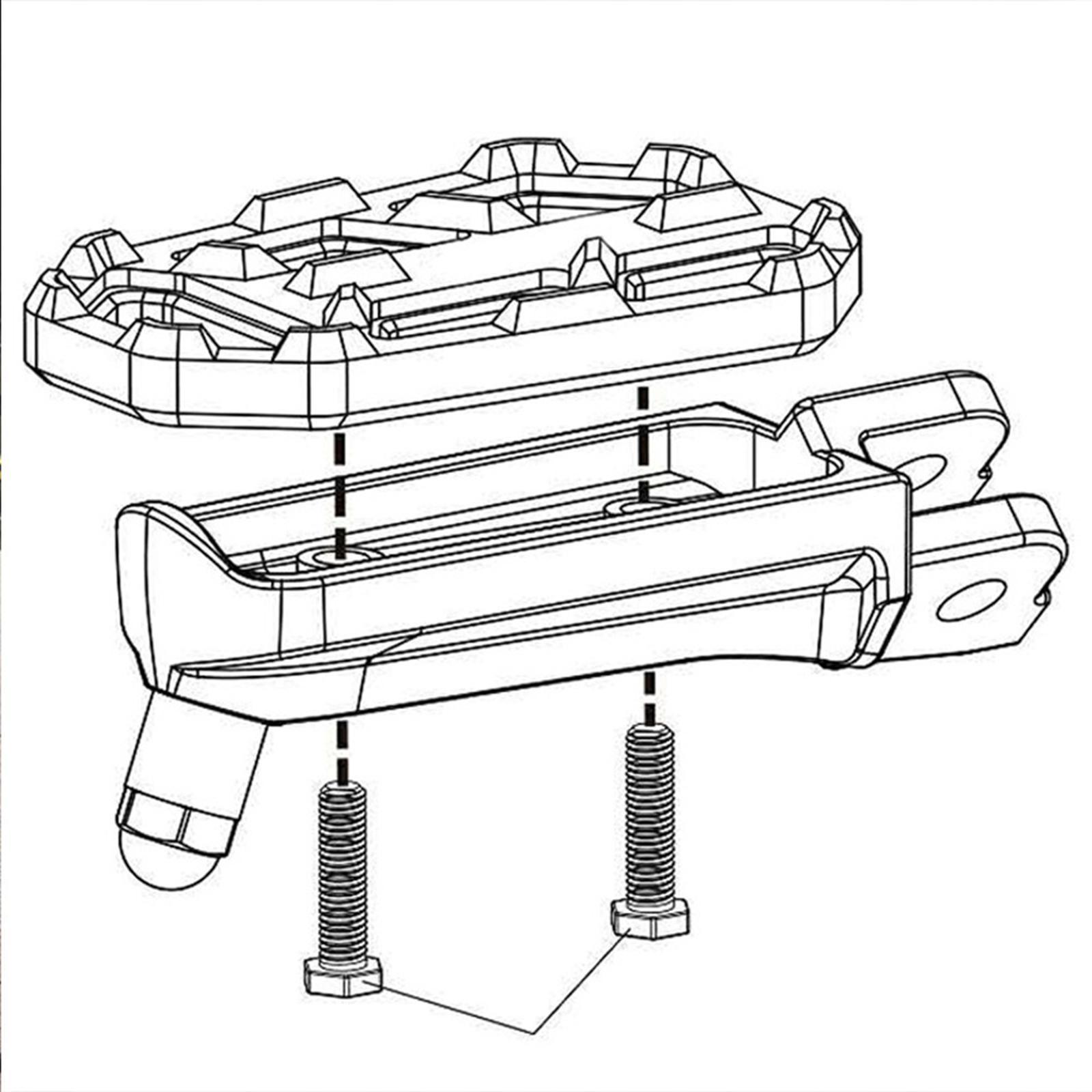 Motorcycle Pedals Rest Footrests for CB500X Accessories Black
