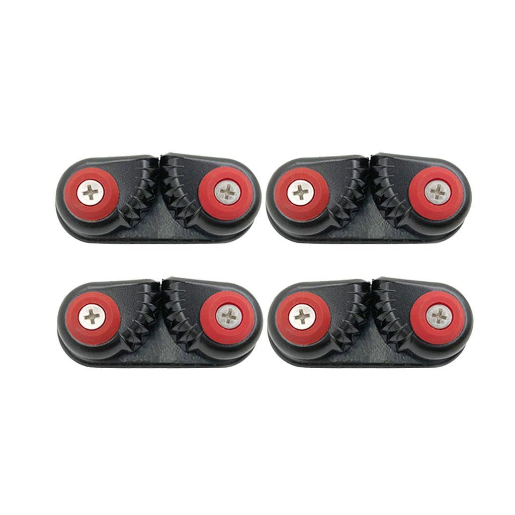 4pcs Aluminum Composite Sailboat Cam Cleat Entry 15mm Cam Cleat Line