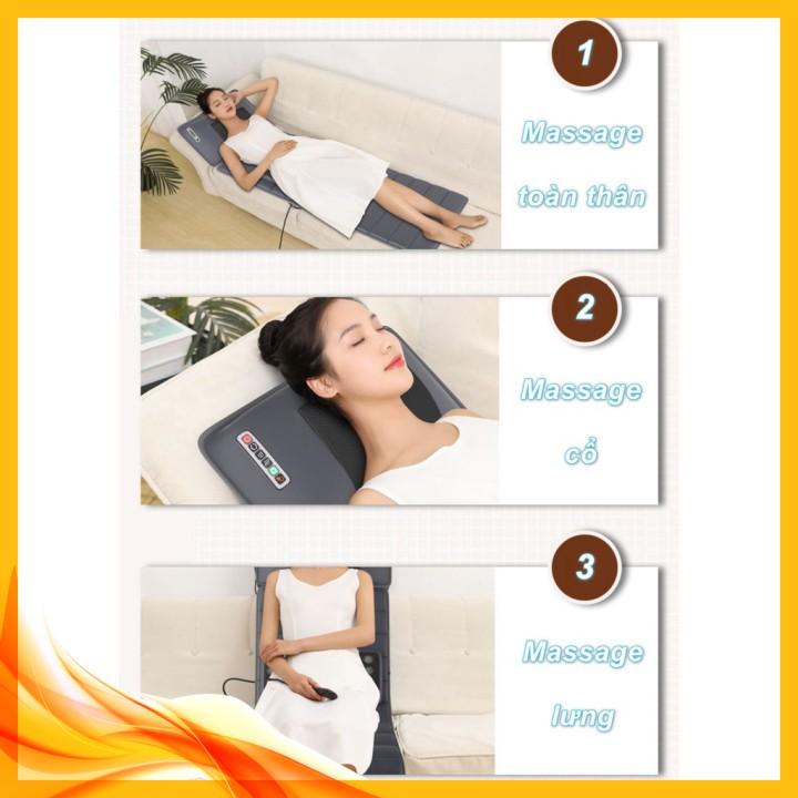 ️ Máy mát-xa lưng bằng điện với 10 động cơ rung Nệm mát-xa làm nóng cho cổ chân lưng eo giảm đau EXTRACARE