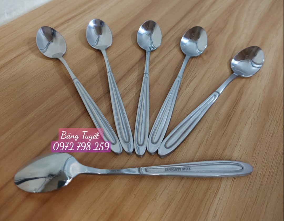 MUỖNG CÀ PHÊ ĐEN INOX CAO CẤP, THÌA CAFE CAO CẤP