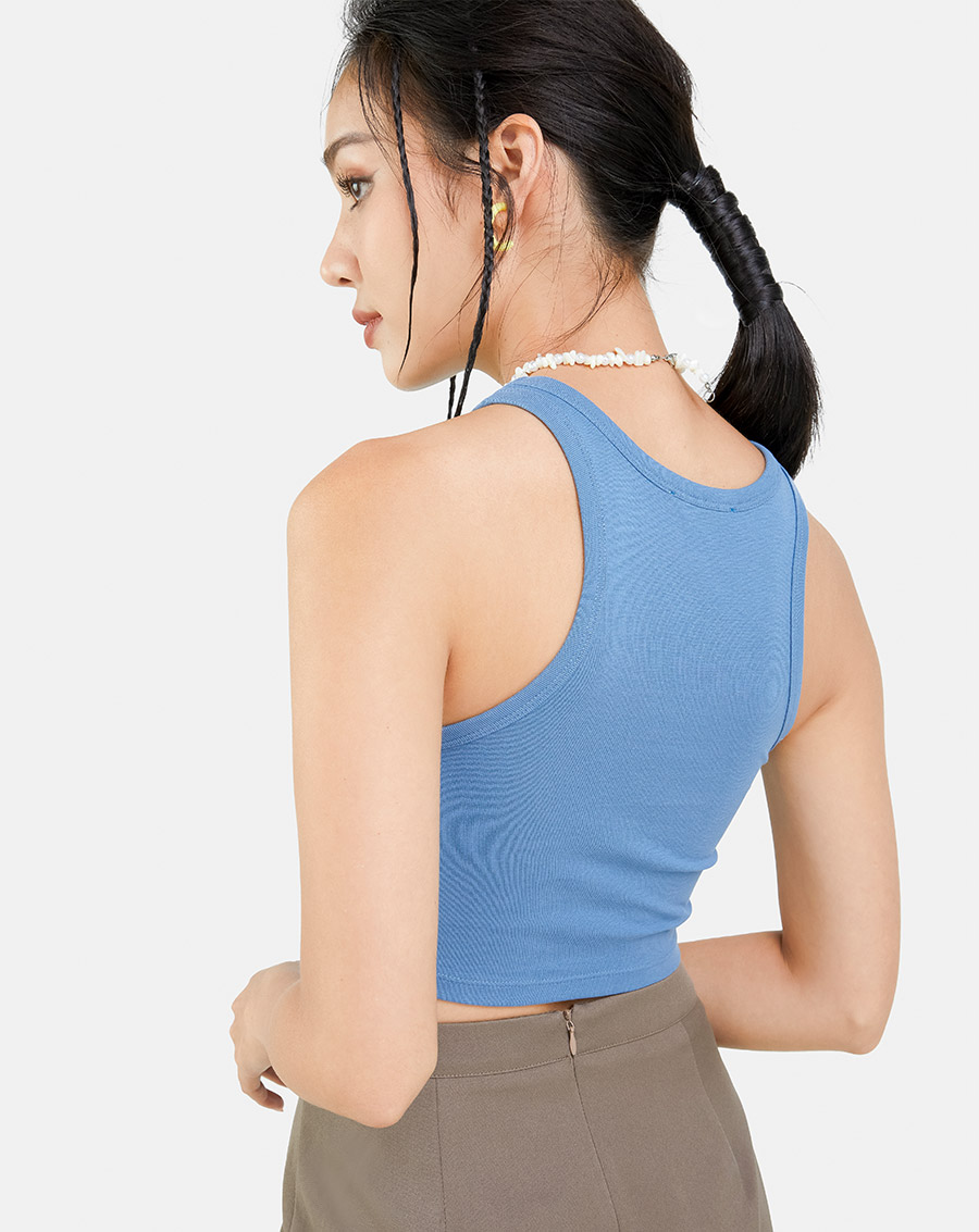 Áo Sát Nách Nữ Thời Trang JUNO Dáng Croptop Thun Trơn JNATH024