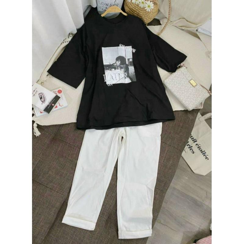 Set áo và quần trắng