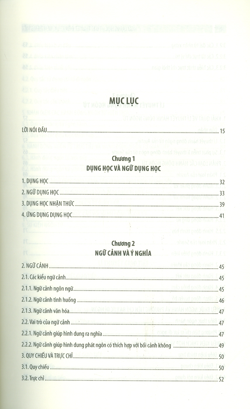 NGỮ DỤNG HỌC - Từ Lí Thuyết Đến Thực Tiễn Tiếng Việt