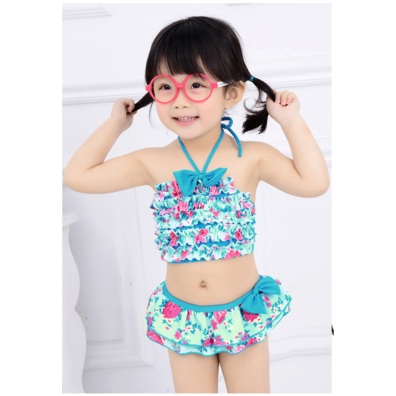 Đồ bơi hai mảnh dễ thương cho bé gái 8-20kg