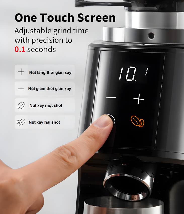 Máy xay cà phê chuyên nghiệp thương hiệu cao cấp Shardor BD-CG301 - Công suất 260W - Hàng nhập khẩu (BH 1 NĂM)