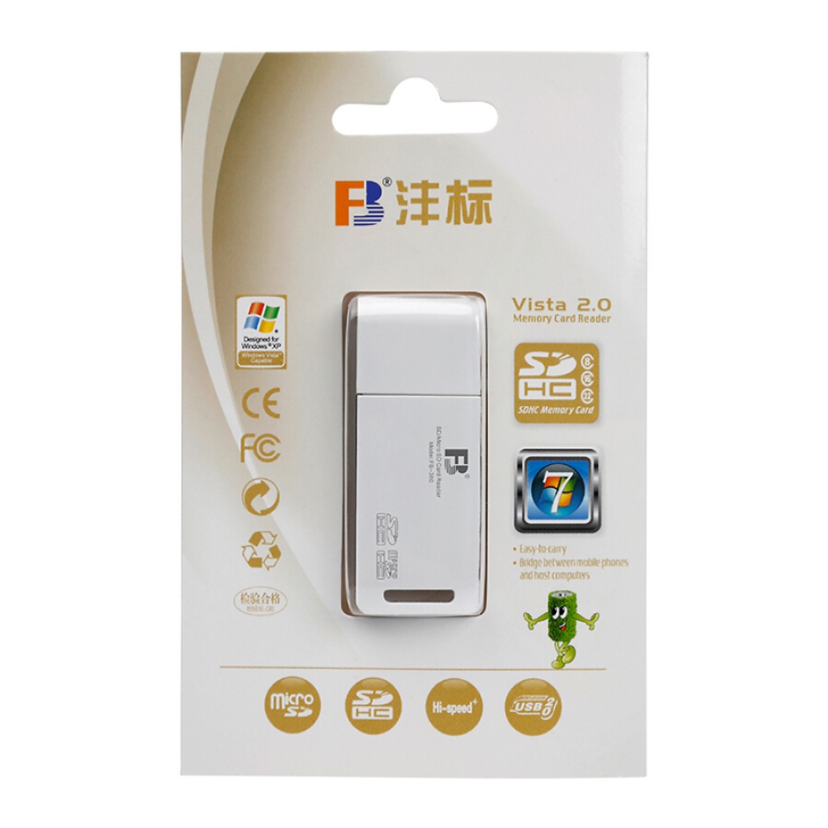 Đầu Đọc Thẻ Nhớ Đa Năng FB-360 Cho Micro SD SDHC TF - Hàng nhập khẩu