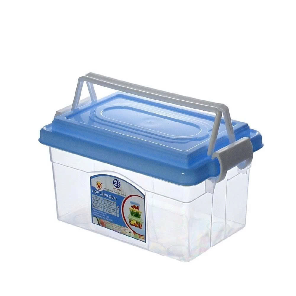 Hộp bảo quản thực phẩm có quai xách Nhựa Việt Nhật - Hộp lạnh 2 quai 3 size - Hàng chính hãng