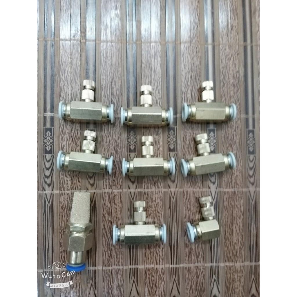 Bộ máy phun sương 24v 8377+8 đầu phun+ 20 mét dây+ lọc - 8377.