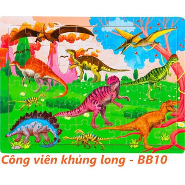 Đồ Chơi Trí Tuệ Bảng Ghép Tranh 60 Miếng Hoạt Hình Bằng Gỗ Cho Bé Tư Duy