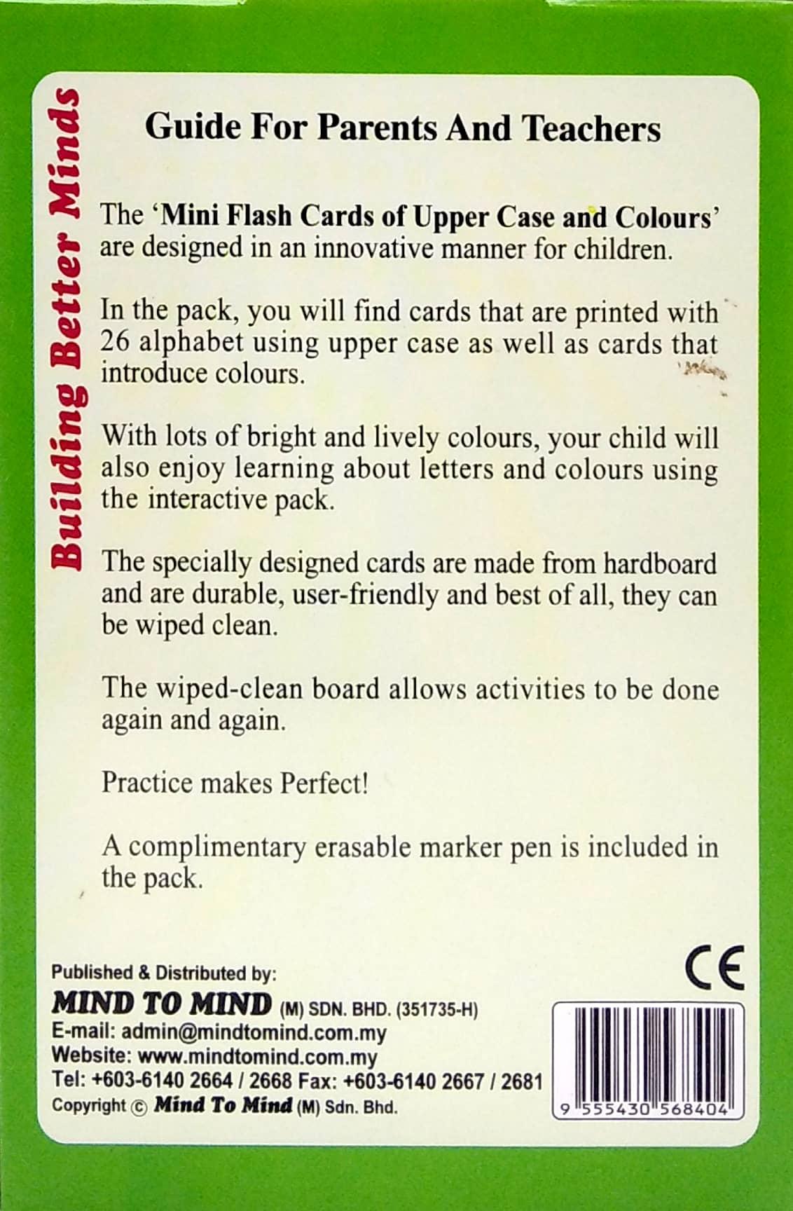 Let's Write Mini Flash Crads - ABC Upper Case &amp; Colours