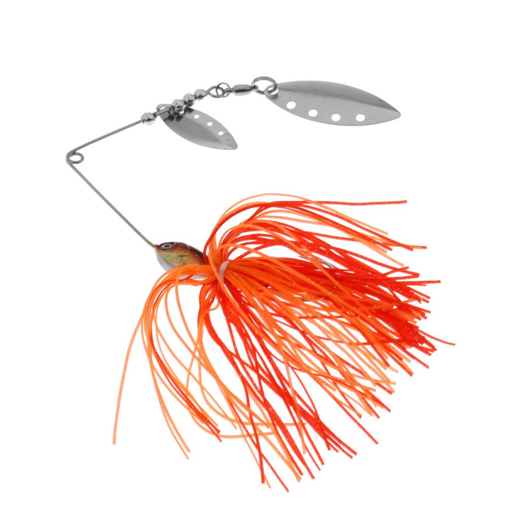 Bait Fishing Lure Spinnerbait Beard Scale Bass Pike Jig Tackle Hooks