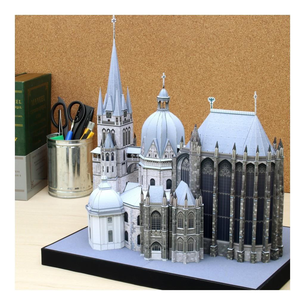 Mô hình giấy kiến trúc Nhà thờ chính tòa Aachen Cathedral - Đức