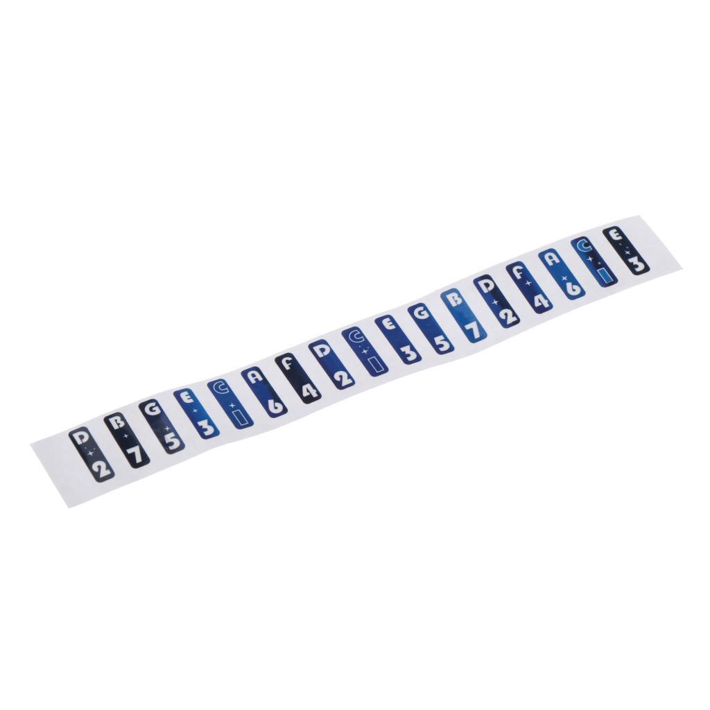 2X Steel Key Note Sticker for Beginner Learner Musical Set
