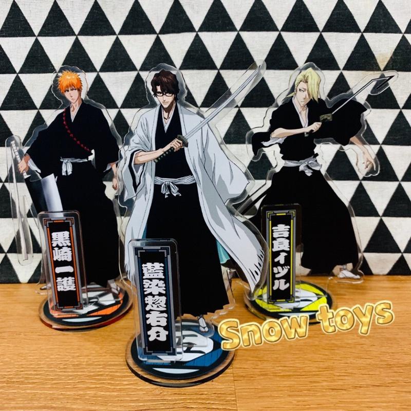 Mô Hình Tượng Standee Acrylic Mica 2 mặt - Bleach - Ichigo Rukia Kisuke Kenpachi Gin Byakuya Izuru Toshiro Aizen Renji