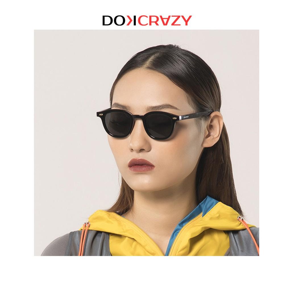 Kính mát vuông tròn cao cấp TIGA local brand DOKCRAZY thời trang nam nữ mắt râm phân cực chống tia UV style retro trendy