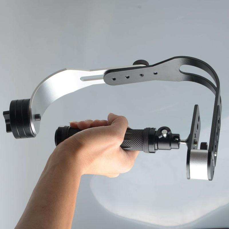 Phong cách mới nhất nơ-loại cầm tay ổn định điện thoại di động máy ảnh DSLR DV micro-single gopro video camera mini gimbal khung