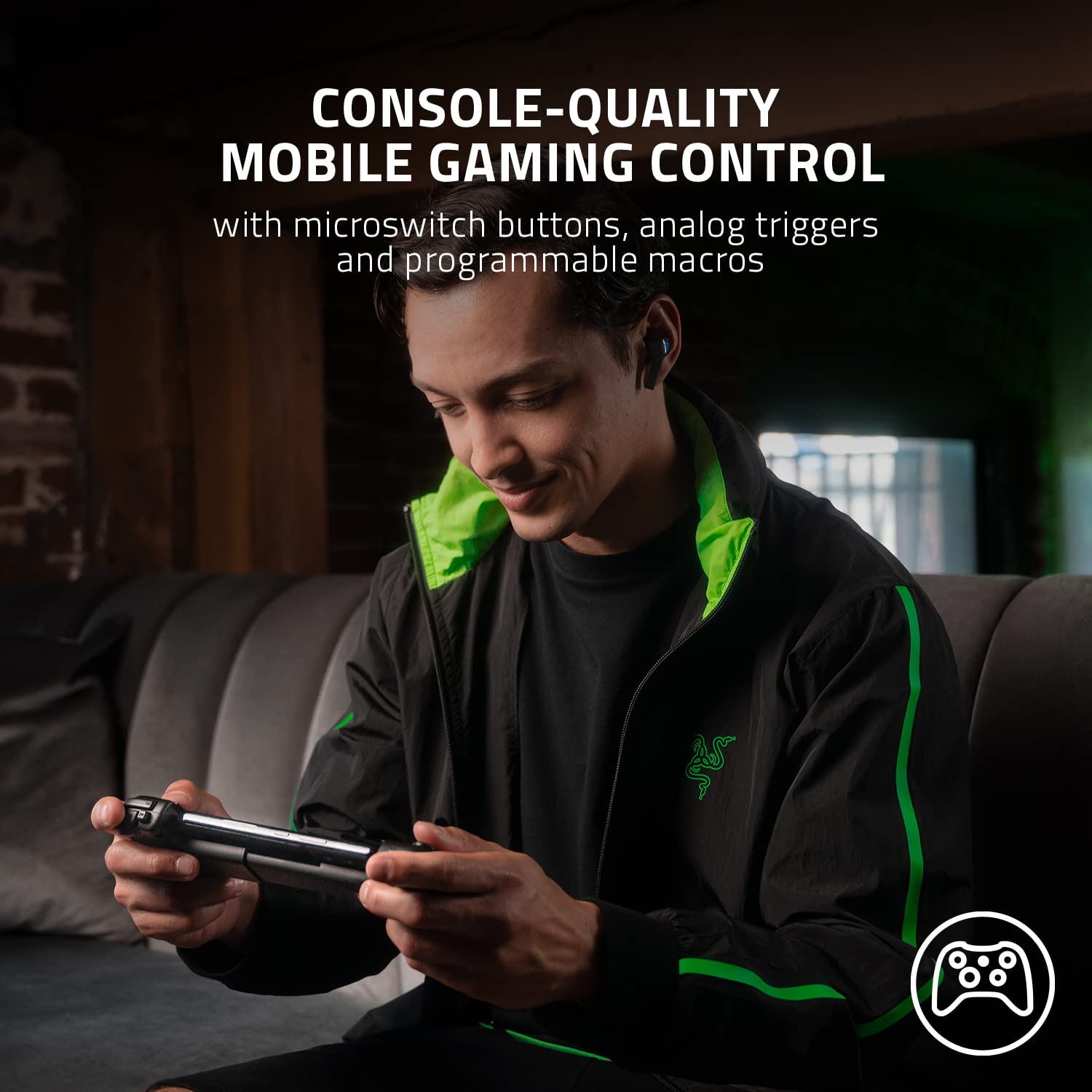 [Mới, hàng chính hãng]  Tay cầm điện thoại Razer Kishi V2-Gaming Controller for Android/iPhone