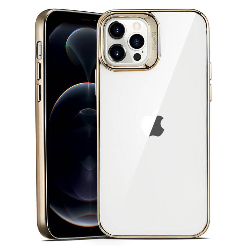 Ốp Lưng Cho Iphone 12 Mini 12 &Amp; 12 Pro 12 Pro Max Esr Halo Clear Case - Hàng Nhập Khẩu - Iphone 12 Pro Max - Viền Vàng