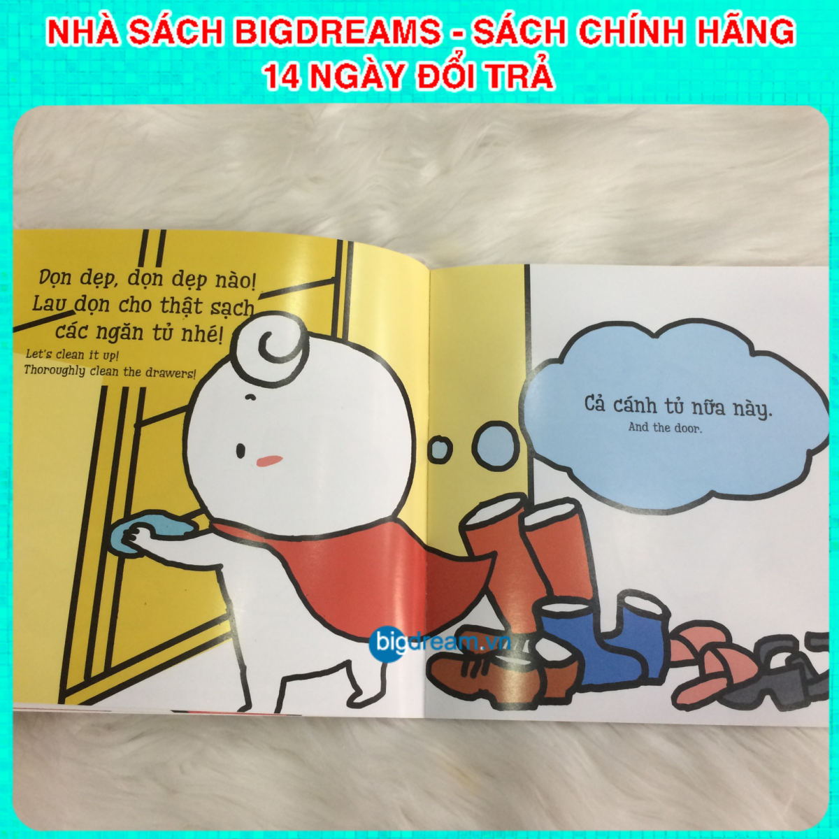 BẢN MỚI SONG NGỮ Miu Miu Tự Lập Phần 1 - Ehon Kĩ Năng Sống Cho Bé 1-6 Tuổi (Bộ 8 Quyển) Miu miu hiểu chuyện Miu bé nhỏ