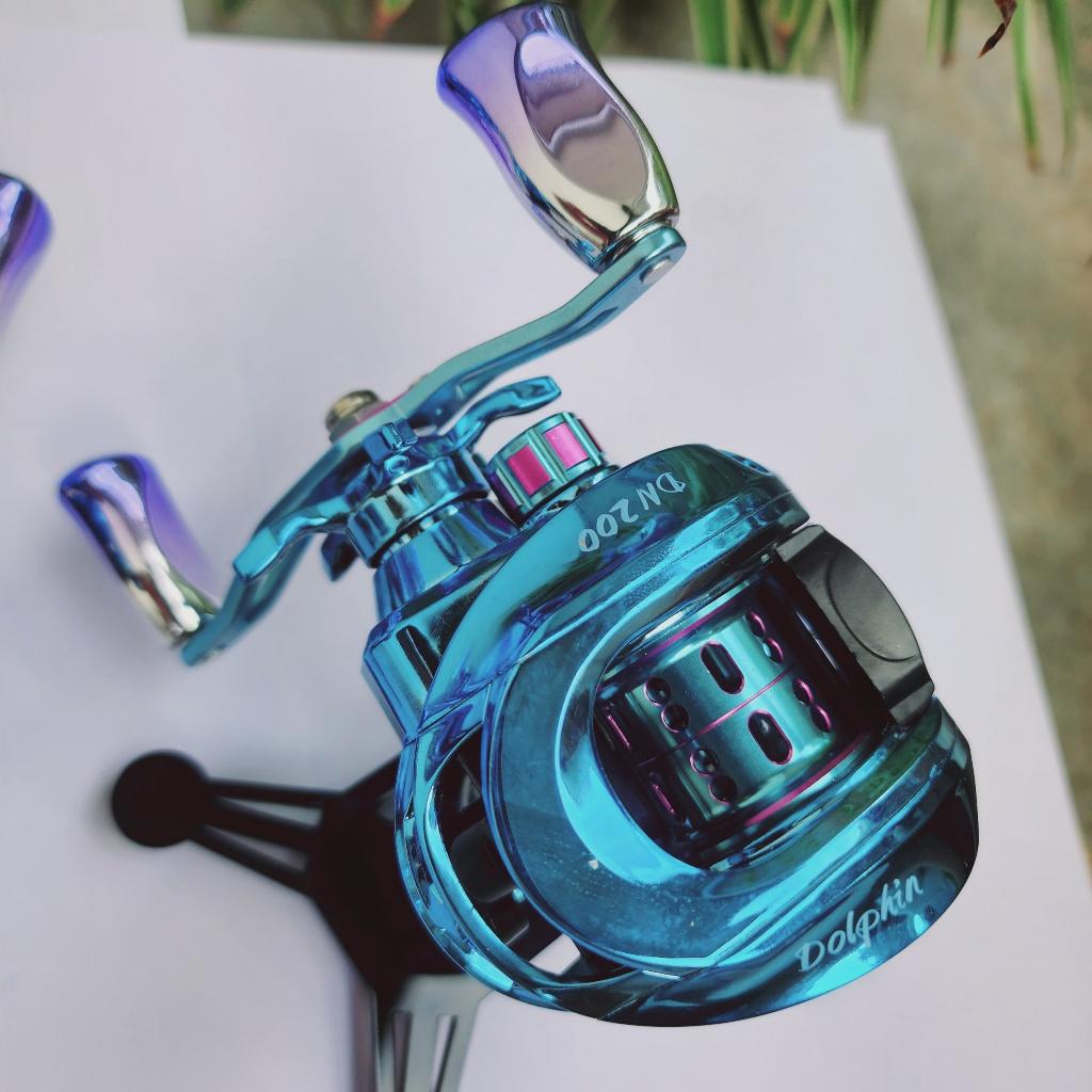 Máy ngang câu cá Lure cao cấp Dolphin DN200 - Siêu Nhẹ 168g