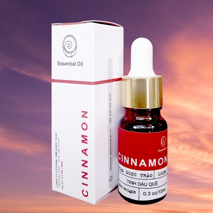 Tinh dầu Quế Tâm Dược Thảo 10ml - 100% tự nhiên và nguyên chất