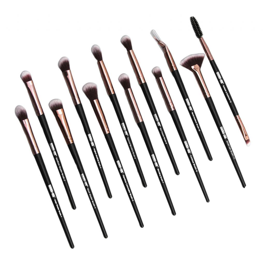12Pcs Eye Makeup Brush Set For Eyeshadow Eyebrow Eyeliner