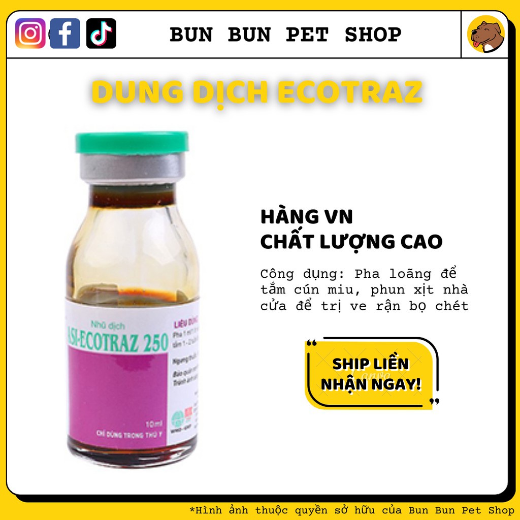 Dung dịch diệt ve rận môi trường nhà cửa Ecotraz