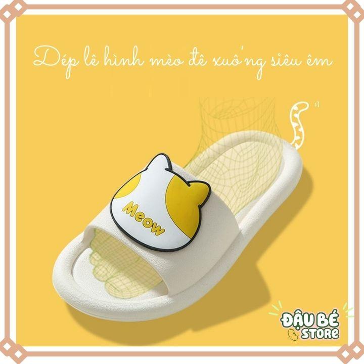 Dép Lê Nữ Quai Ngang Ulzzang Hình Mèo Xinh Xắn - Dép Đế Xuồng Đi Học Đi Chơi Chống Trơn Trượt Hot 2021 - DAUBE D040_2