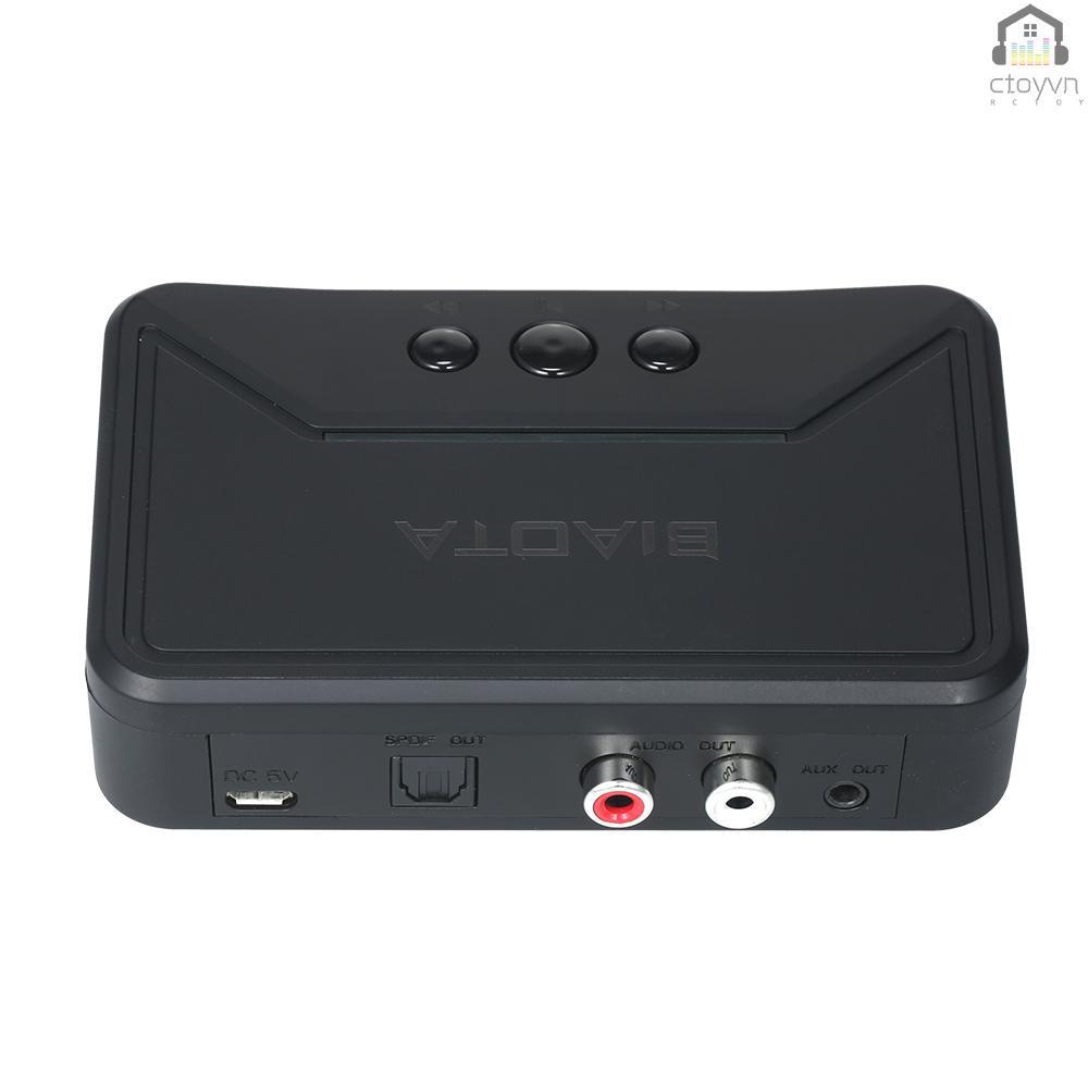 Bộ chuyển đổi âm thanh BT 5.0 với SPDIF/RCA/AUX màu đen