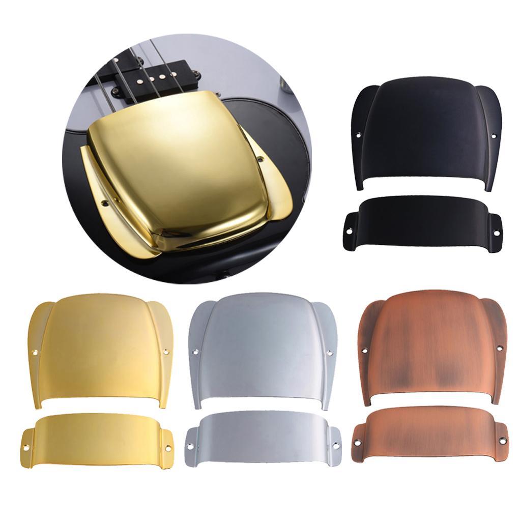 Zinc Alloy Guitar Bridge&Pickup Cover for Electric Bass