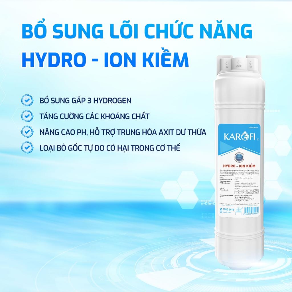 [TẶNG BỘ LÕI] Máy lọc nước NÓNG NGUỘI 11 lõi Karofi KAH-D18 - Gấp 3 Hydro-Ion-Kiềm Lắp đặt toàn quốc - Hàng Chính Hãng