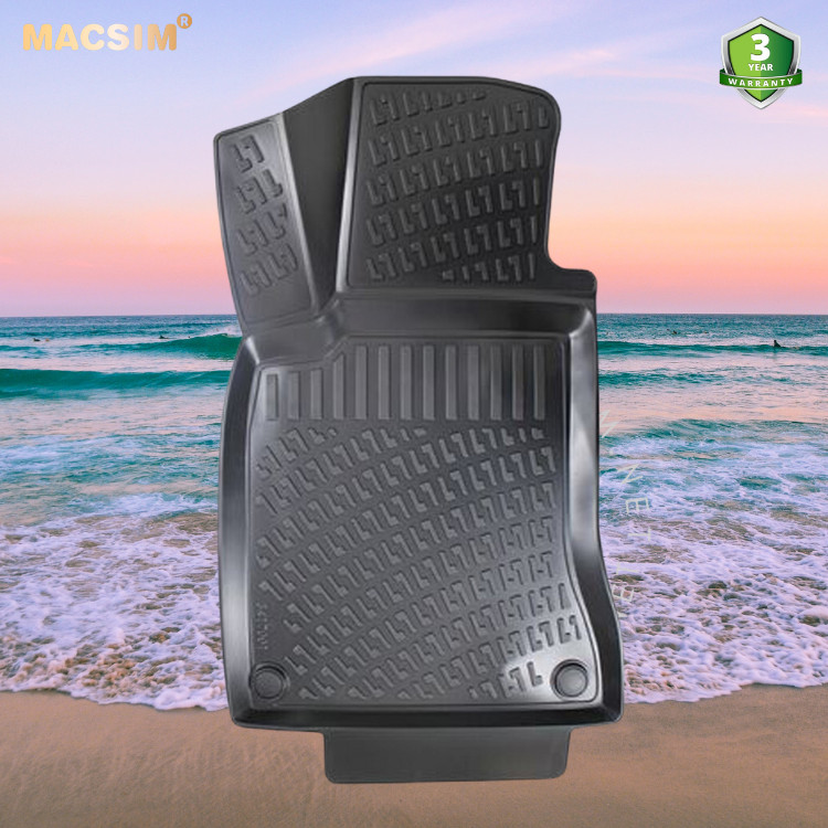 Thảm lót sàn ô tô nhựa TPU Silicon Mercedes GLA 2014-2019 first generation Nhãn hiệu Macsim