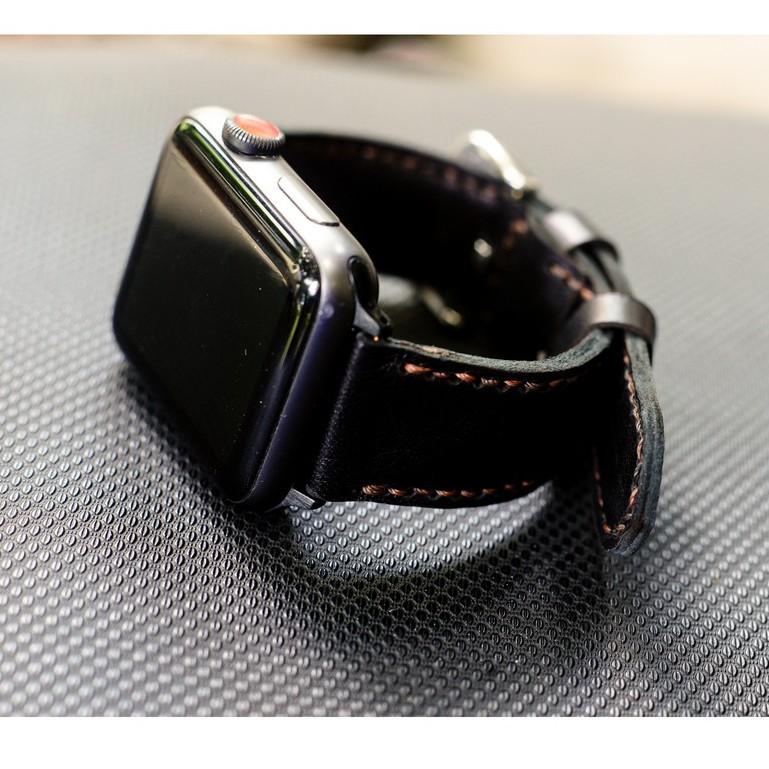 Dây đồng hồ RAM Leather apple watch da dê đen - RAM classic 1997