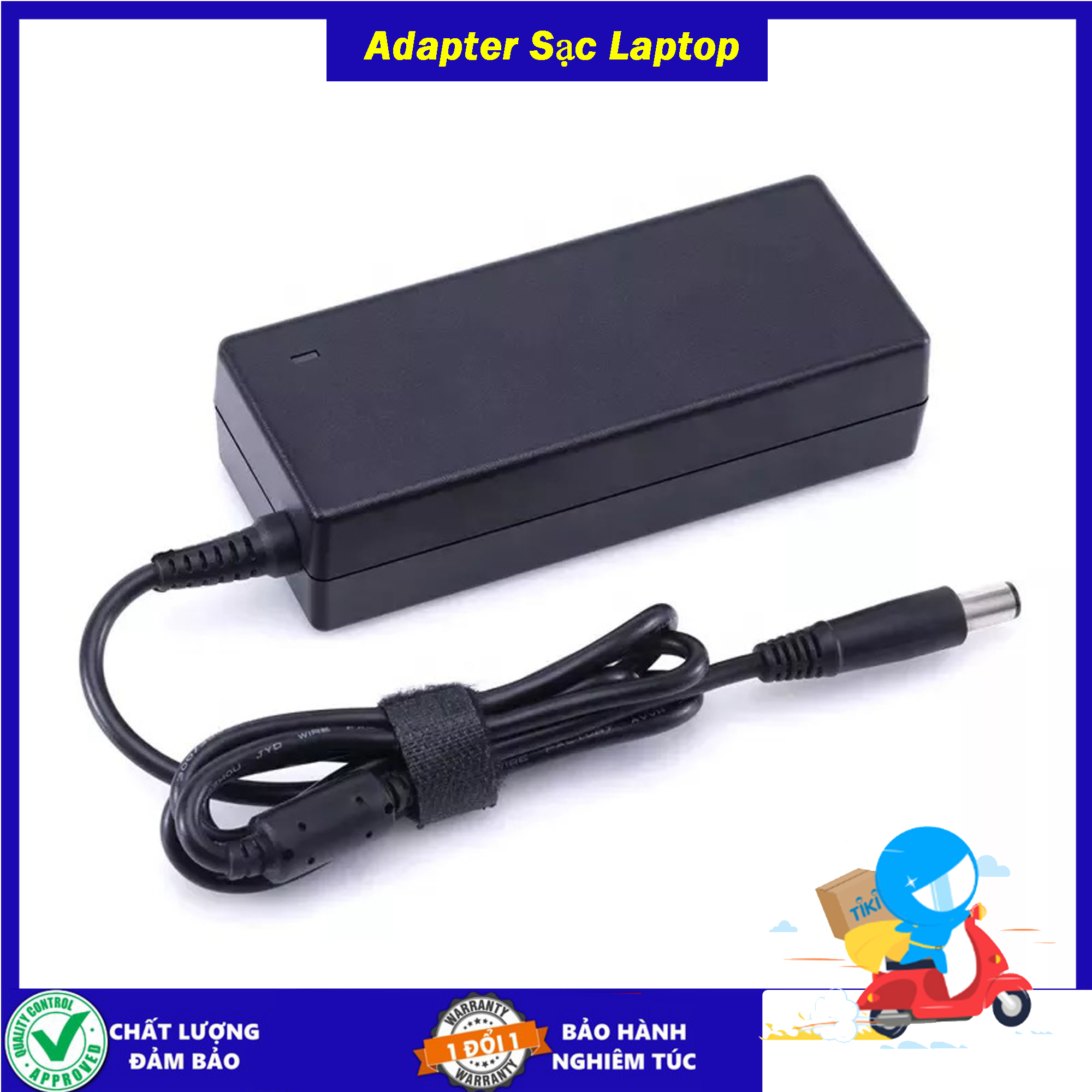Sạc cho Laptop HP 18.5V 3.5a - công suất 45w/65w - Chân kim to 7.4mm x 5.0mm - Tặng kèm dây nguồn - Hàng Nhập Khẩu - Sản phẩm mới 100% New Seal