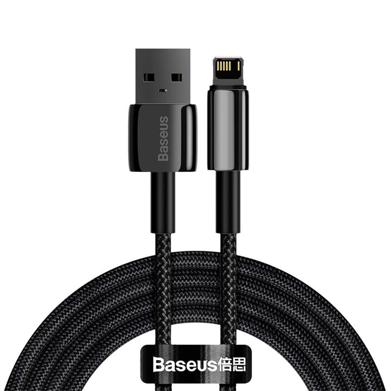 Baseusmall _ Cáp sạc nhanh siêu bền Baseus Tungsten Gold 2.4A USB 480Mbps