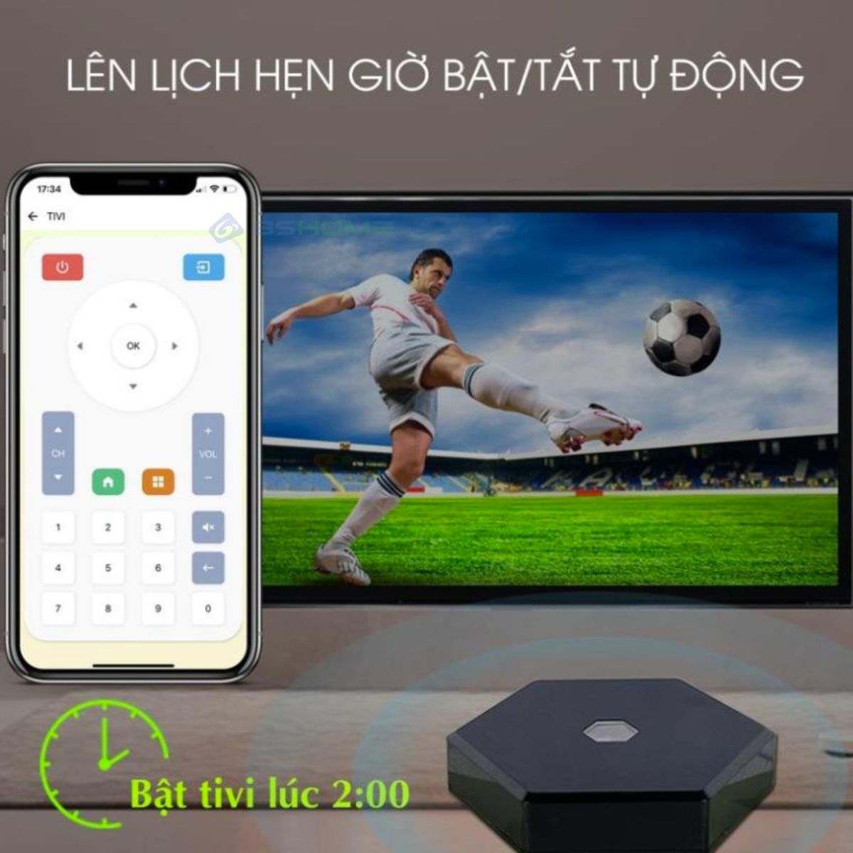 Bộ Điều Khiển Hồng Ngoại WiFi Thông Minh Hunonic, Điều Khiển Các Thiết Bị Tivi, Máy Lạnh, Quạt Từ Xa Qua Điện Thoại