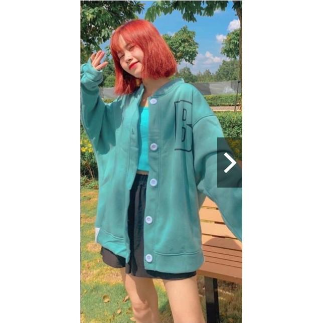 ÁO KHOÁC CARDIGAN NỮ VẢI NỈ BÔNG MỊN CHỮ B BA MÀU,ÁO KHOÁC CARDIGAN NỮ VẢI NỈ BÔNG DÀY MỊN BA MÀU CHỮ B,Áo khoác nam nữ mặc , áo khoác cardigan logo thêu , vải nỉ dày mịn