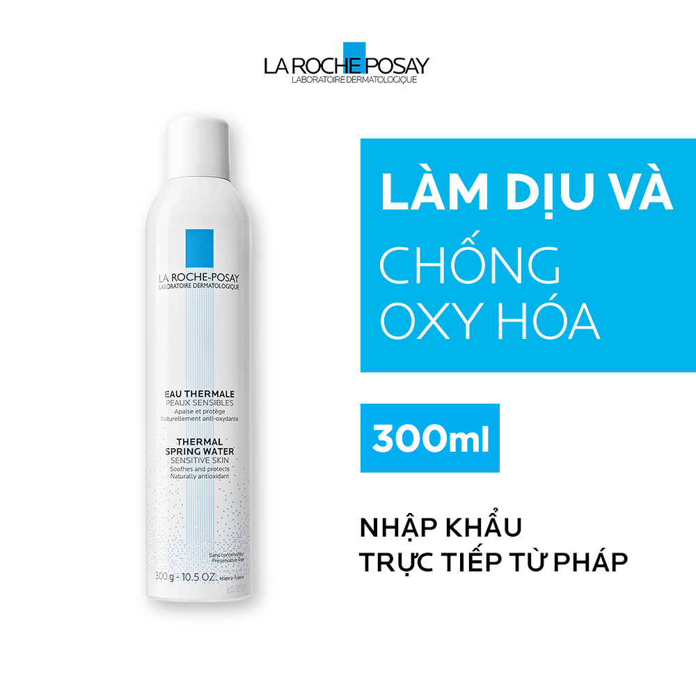 Nước xịt khoáng làm sạch và làm dịu cho da nhạy cảm La Roche-Posay Thermal Spring Water 300ml