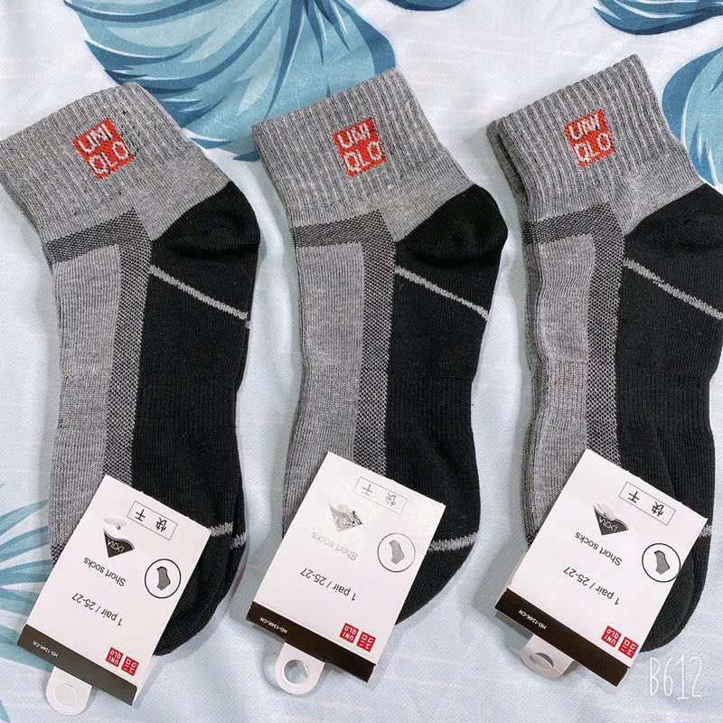 Combo 5 Đôi Tất Nam Vớ Nam Cổ Cao Màu ĐEN Kháng Khuẩn Chống Hôi Chân Cho Văn Phòng Thể Thao Phượt Du Lịch Dã Ngoại