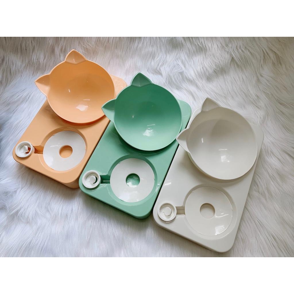 Bát ăn đầu mèo kèm bình nước tự động cho chó mèo, thú cưng được gia công sản xuất tại việt nam siêu rẻ