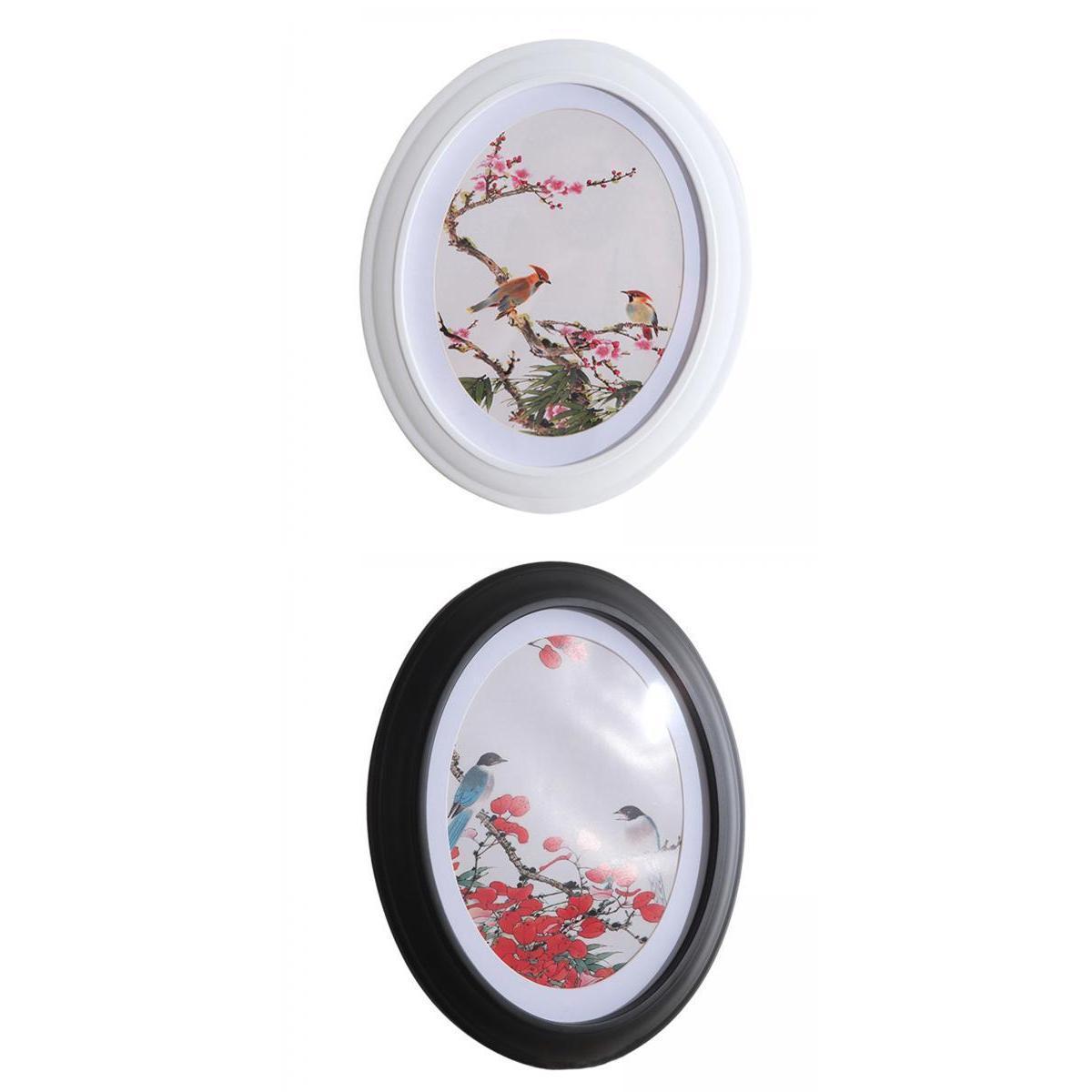 2pcs Wood Photo Frame Carved Home Wall Hanging Picture Frame Decor Ornament