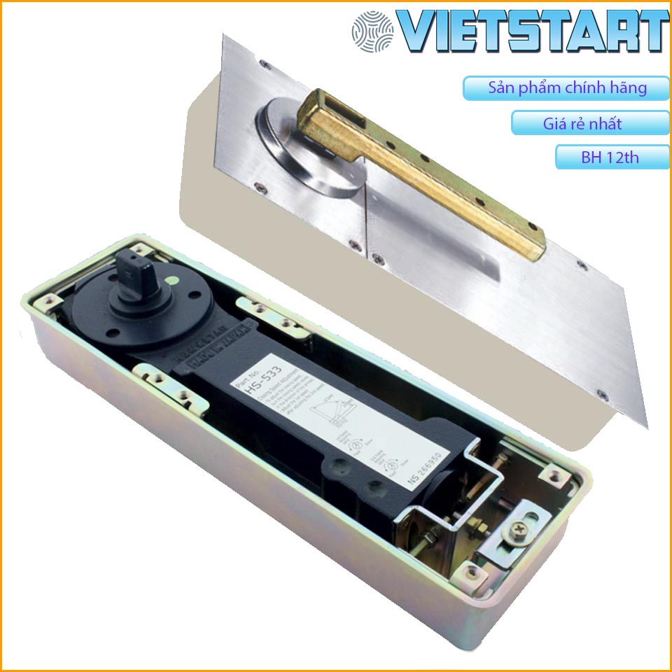 Bản lề sàn NEWSTAR Nhật Bản - Series 511 - BH 24th - Tải trọng 150kg-105kg-75kg
