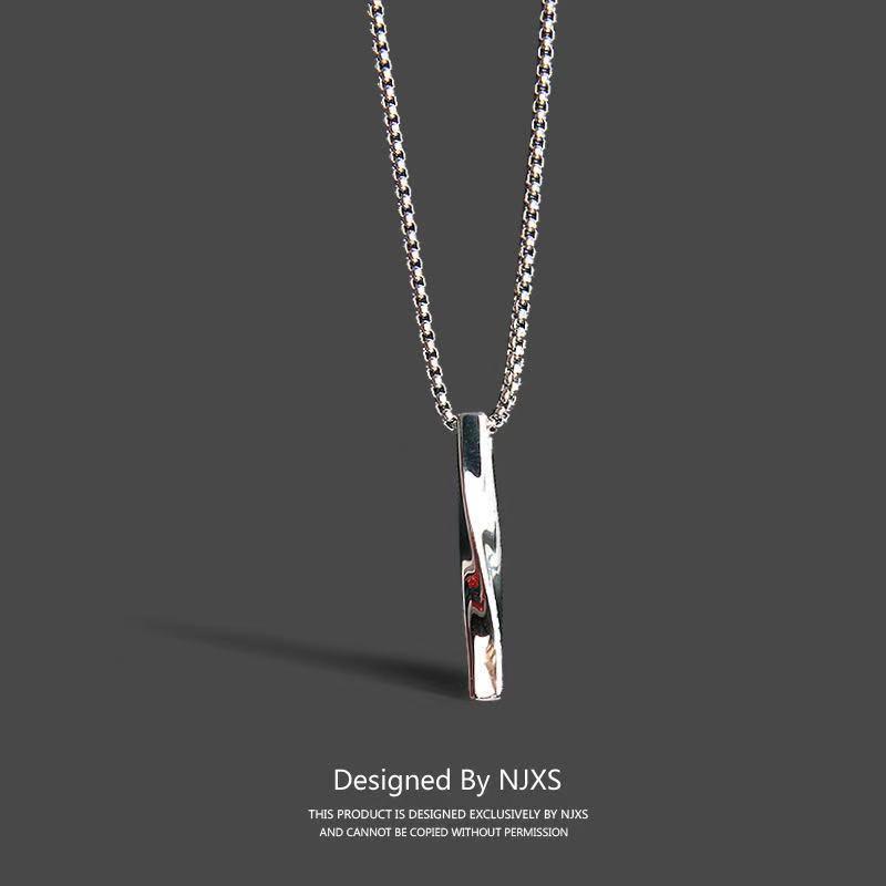 Dây Chuyền Nam Nữ Unisex Basic Veins Brick Titan Không Gỉ Mặt Xoắn Ốc Phá Cách Unisex cho Nam Và Nữ Sakura Accessories