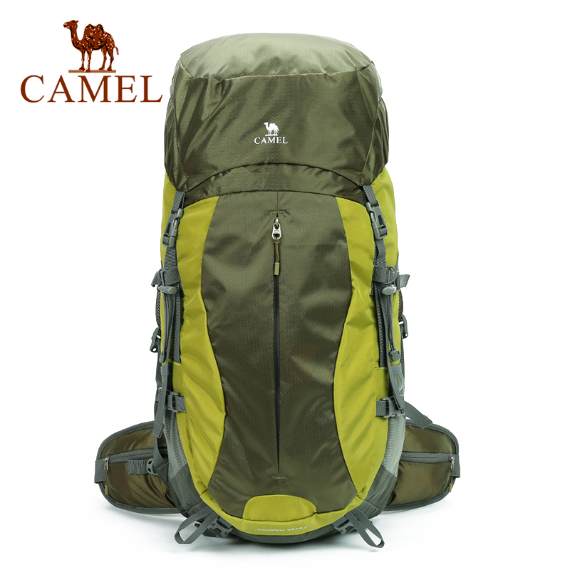 Camel Ba Lô Đi Bộ Đường Dài Ngoài Trời 50L Túi Đi Bộ Đường Dài Chống Nước Dung Tích Lớn