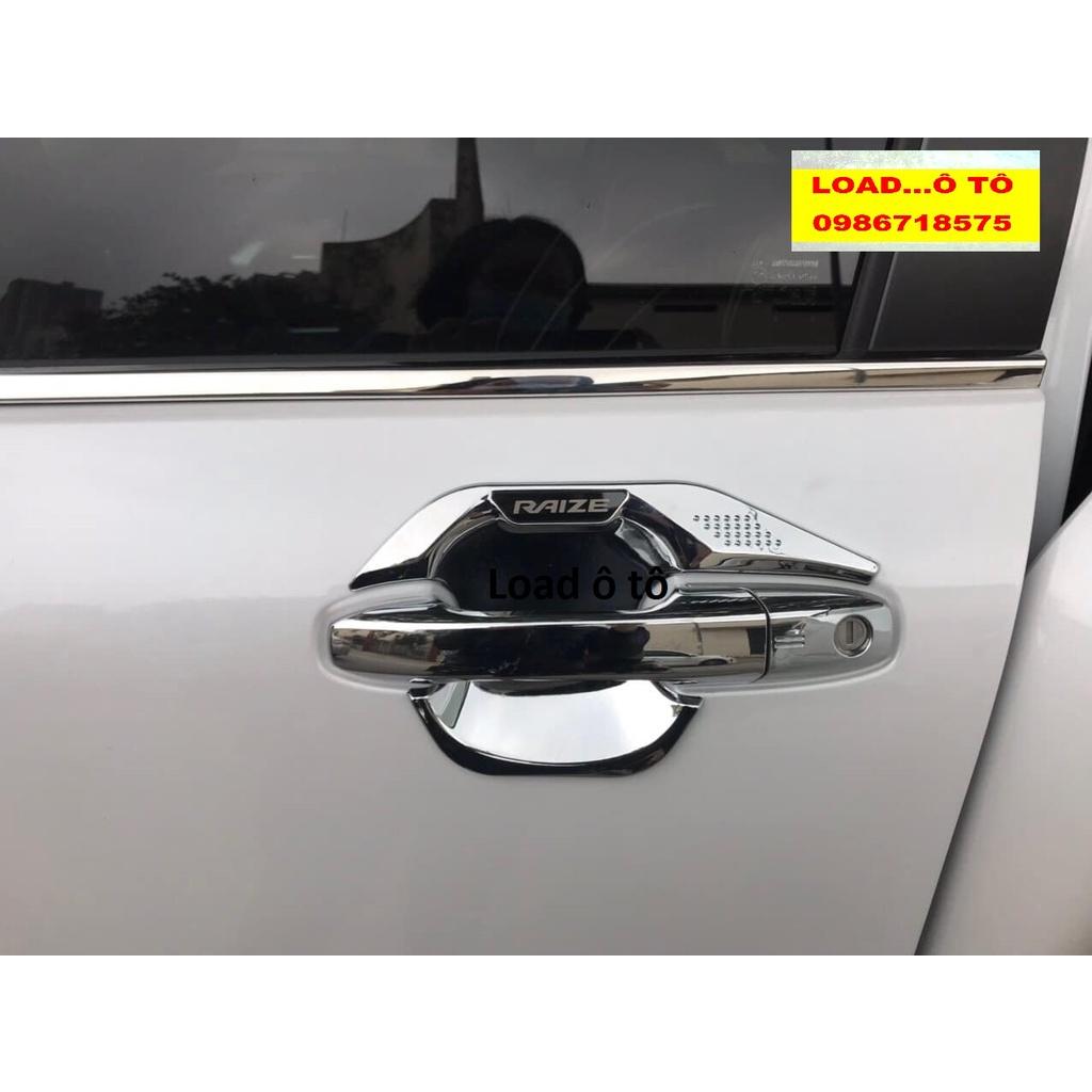 Ốp Hõm Cửa Xe Toyota Raize 2022-2021 Mẫu Mạ Crom Sáng Bóng Cao Cấp