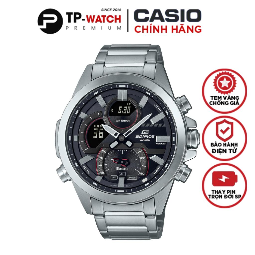 Đồng Hồ Nam Dây Thép Casio Edifice ECB-30D-1A Chính Hãng - ECB-30D-1ADF Bluetooth